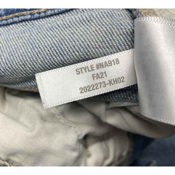 Madewell Jeans Womens 26 Light Wash The Perfect Vintage Raw Hem High Rise Ankle - Picture 13 of 16